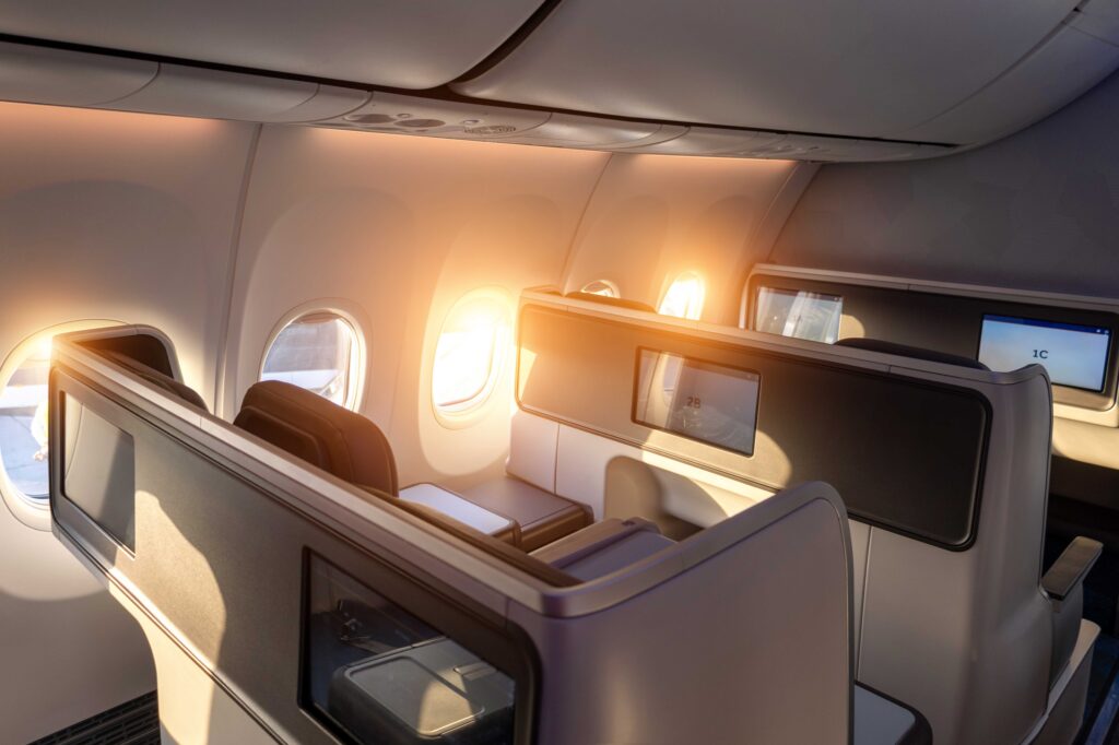 Airline Flug Upgrade Business Class First Class Geschäftsreisen DER BUSINESS Travel